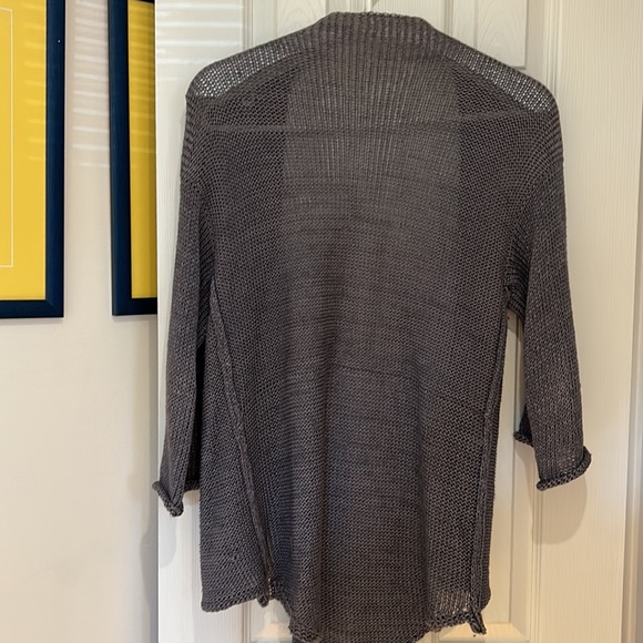 Skiff handmade grey cotton sweater - Picture 3 of 4